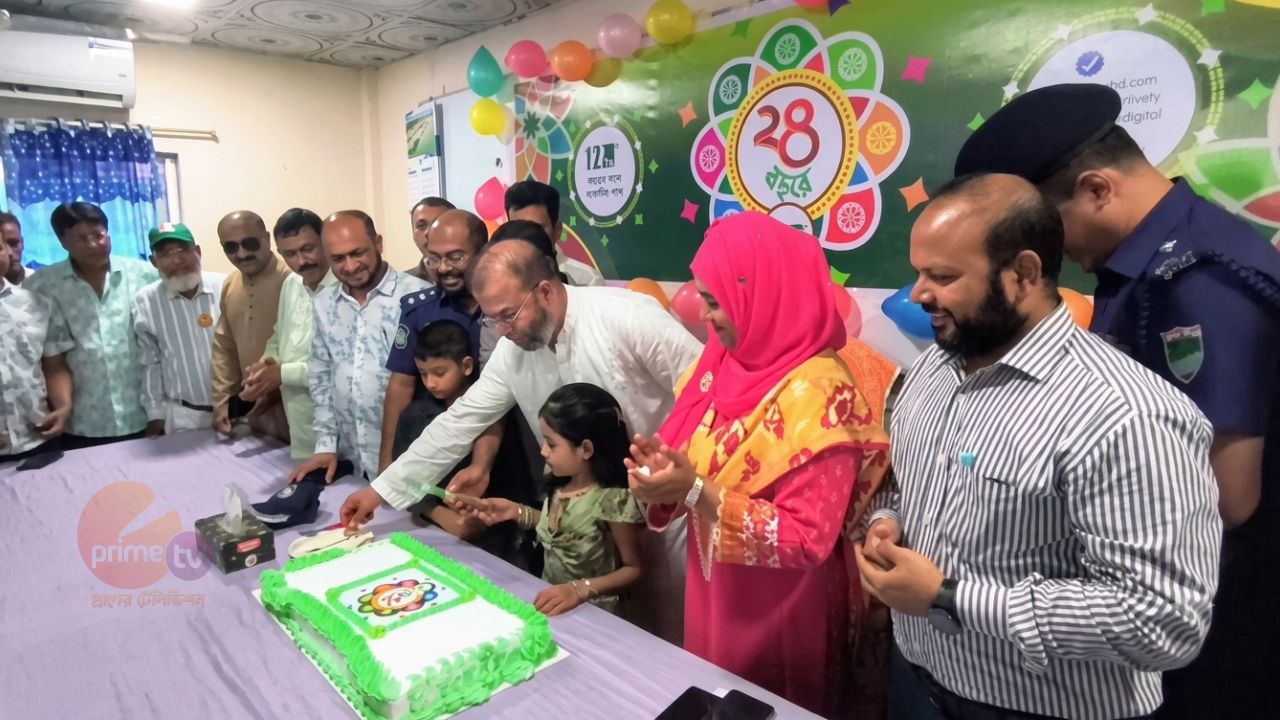 মোংলায় বর্ণাঢ্য আয়োজনে বেসরকারি টেলিভিশন চ্যানেল এনটিভির ২৪তম প্রতিষ্ঠাবার্ষিকী উদযাপিত । 