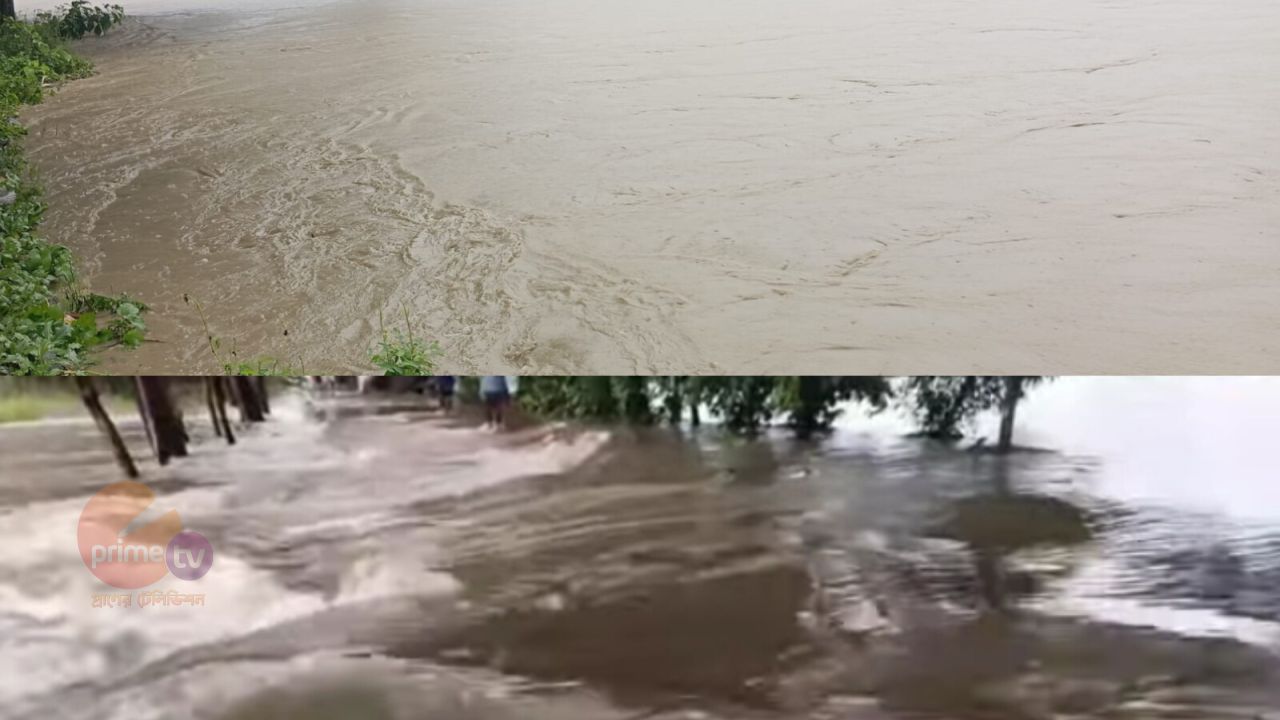 সাতকানিয়ায় সাঙ্গু ও ডলু  নদীতে পাহাড়ি ঢলে বন্যা পরিস্থিতি অবনতি।