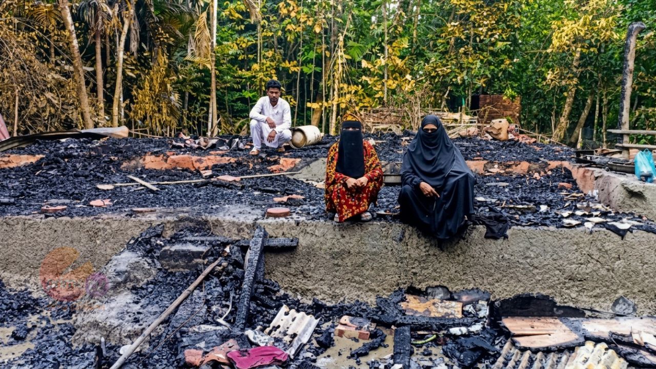 দেশে ফিরে বিয়ের প্রস্তুতি নেওয়ার কথা থাকলেও এসে দেখেন তার সব স্বপ্ন পুড়ে শেষ।