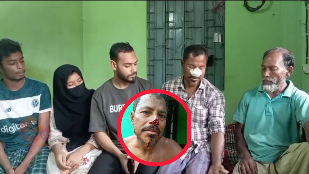 সাতকানিয়ার ধর্মপুরে বাক প্রতিবন্ধী কৃষকের উপর হামলার প্রতিবাদে সংবাদ সম্মেলন। 