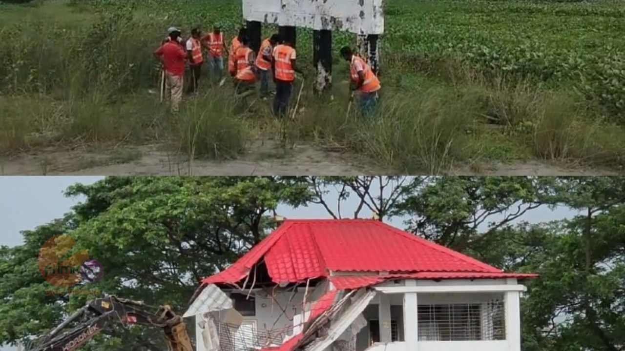 সাভারের বনগাঁও ইউনিয়নে ওয়েস্টার্ন ভ্যালি হাউজিং এ রাজউকের অভিযান