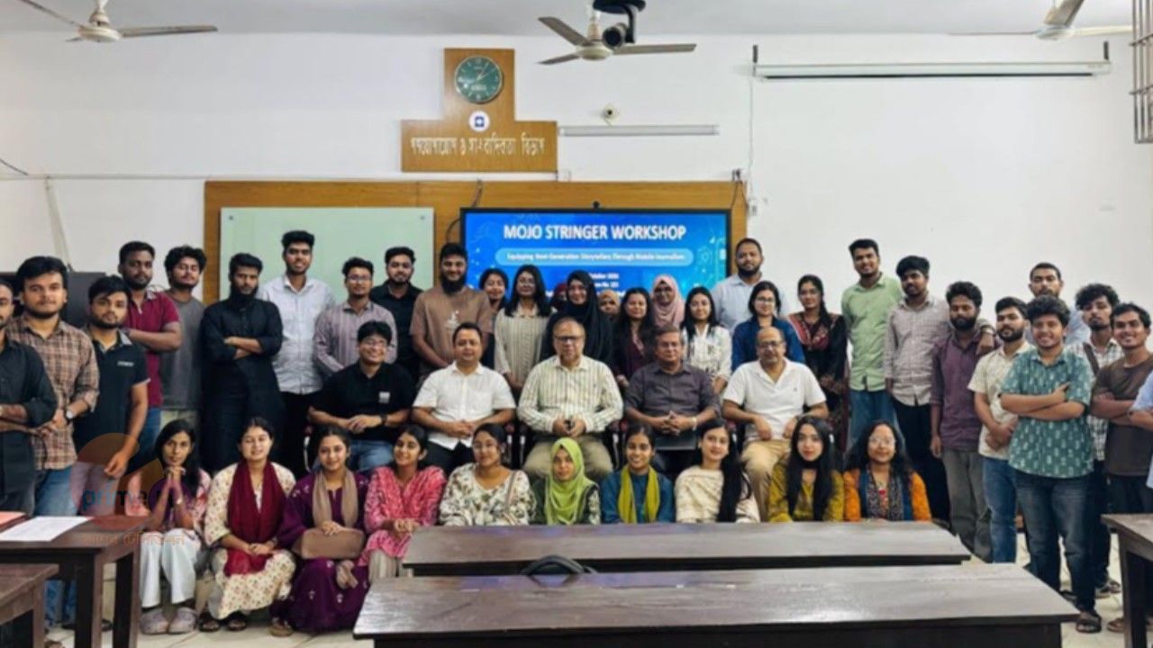 রাবির সাংবাদিকতা বিভাগে মোবাইল  সাংবাদিকতা বিষয়ক প্রশিক্ষণ কর্মশালা