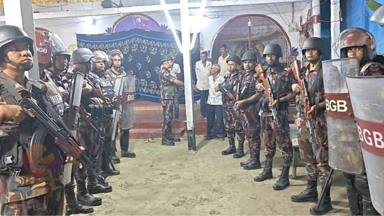 দুর্গাপূজা ঘিরে কুড়িগ্রামে বিজিবির বিশেষ নজরদারি